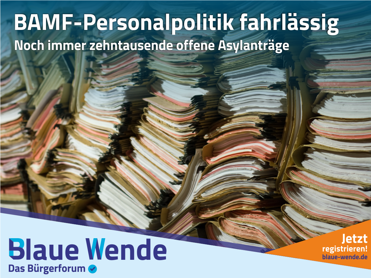 Frauke Petry: BAMF-Personalpolitik ist angesichts zehntausender unbearbeiteter Anträge fahrlässig