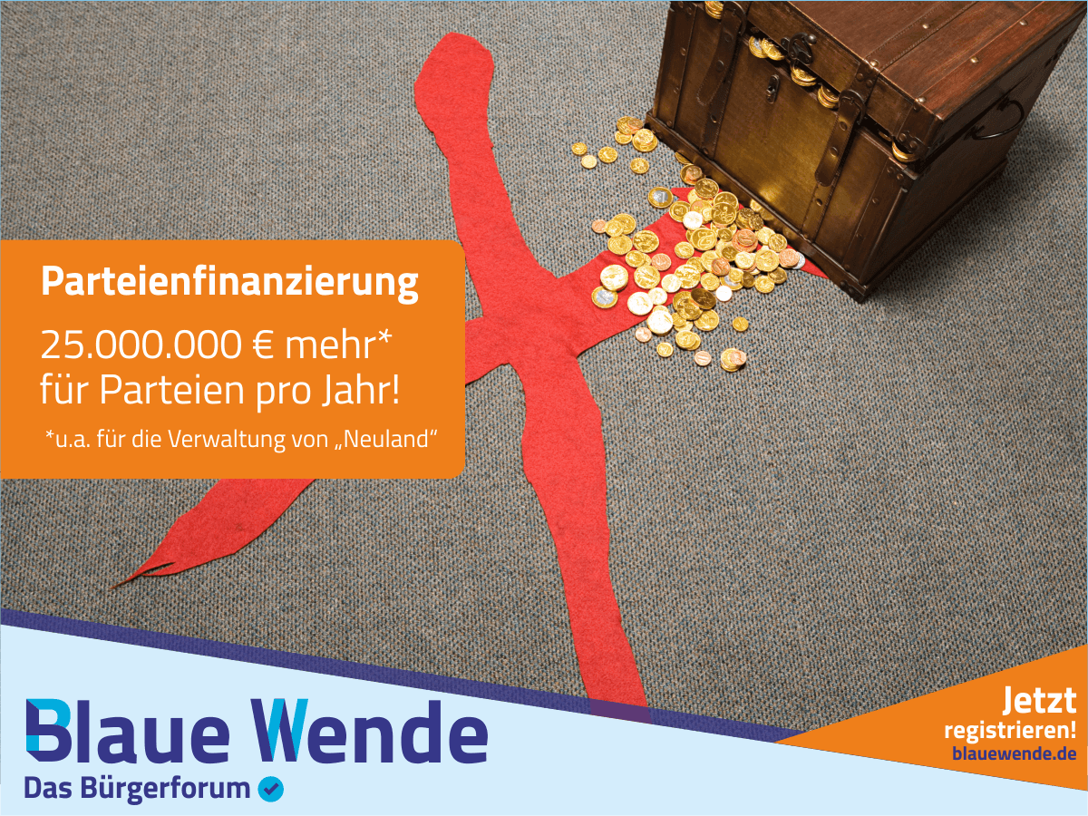 Parteien brauchen kein frisches Geld, sondern frischen Verstand