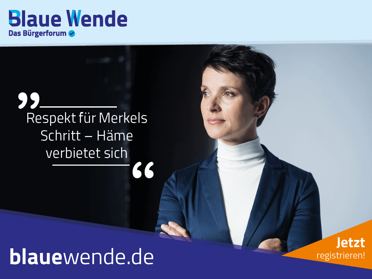 Respekt für Merkels Schritt – Häme verbietet sich