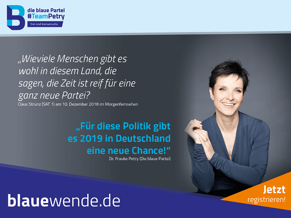 Die Zeit ist reif für eine ganz neue Partei!