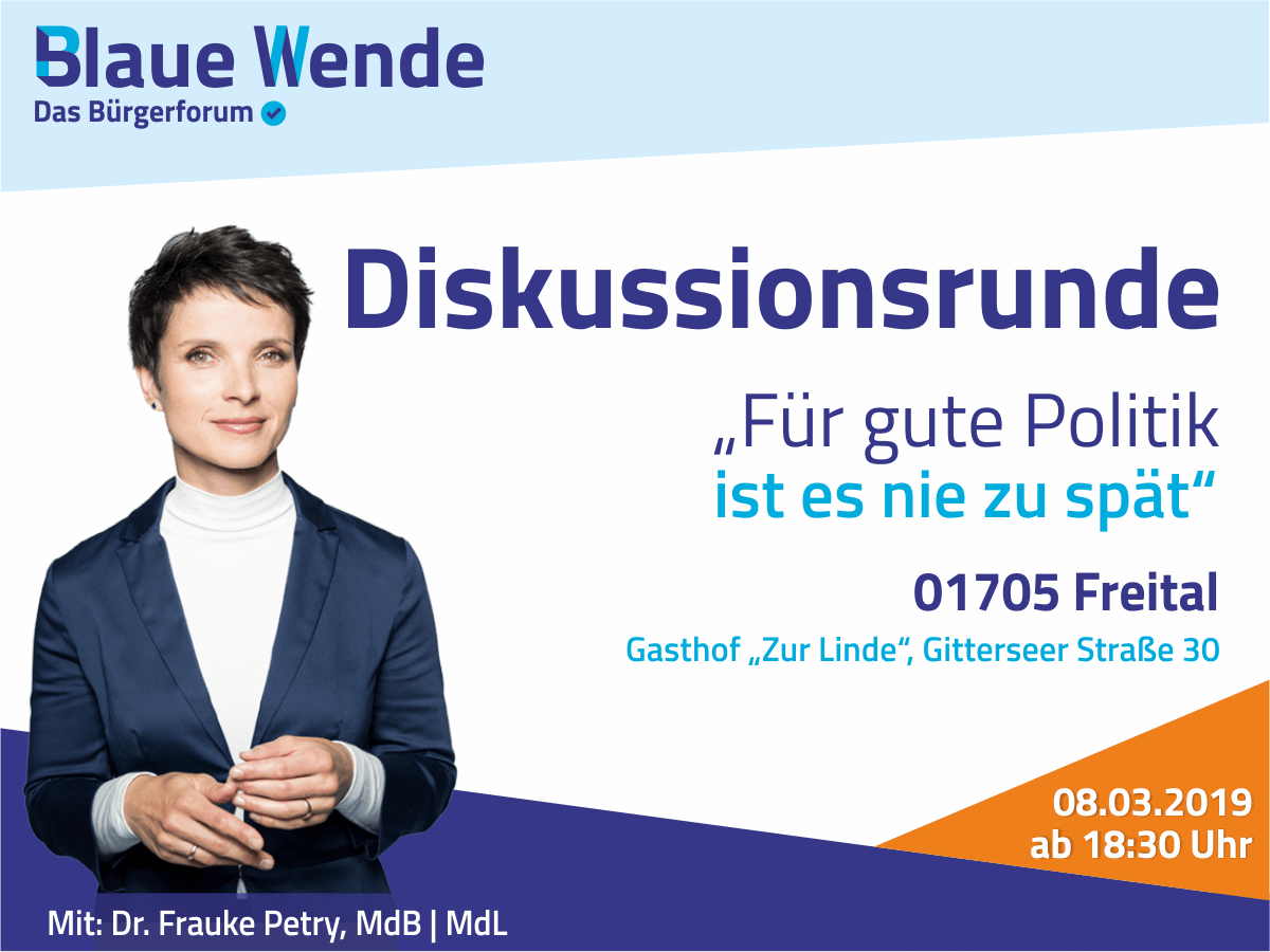 Freital – Frauke Petry im Bürgergespräch