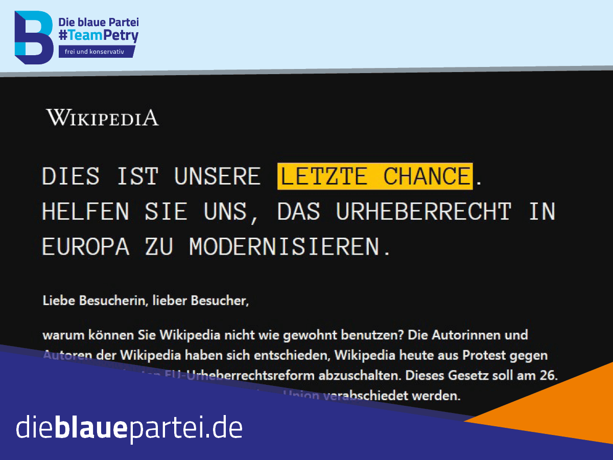 „Artikel 13“ – Wikipedias Protest