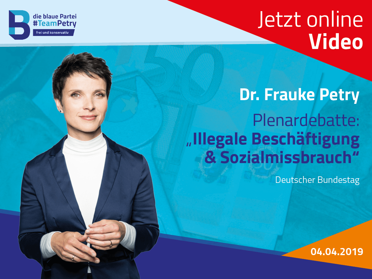 Debatte im Bundestag „Illegale Beschäftigung und Sozialleistungsmissbrauch“