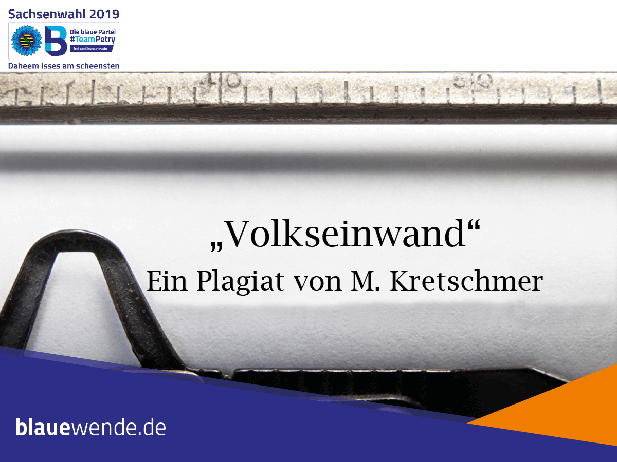 Kretschmers Volkseinwand – dreister Ideenklau in hilfloser Wahlpanik