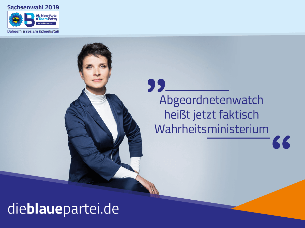 Pressemitteilung | Blaue Partei #TeamPetry
