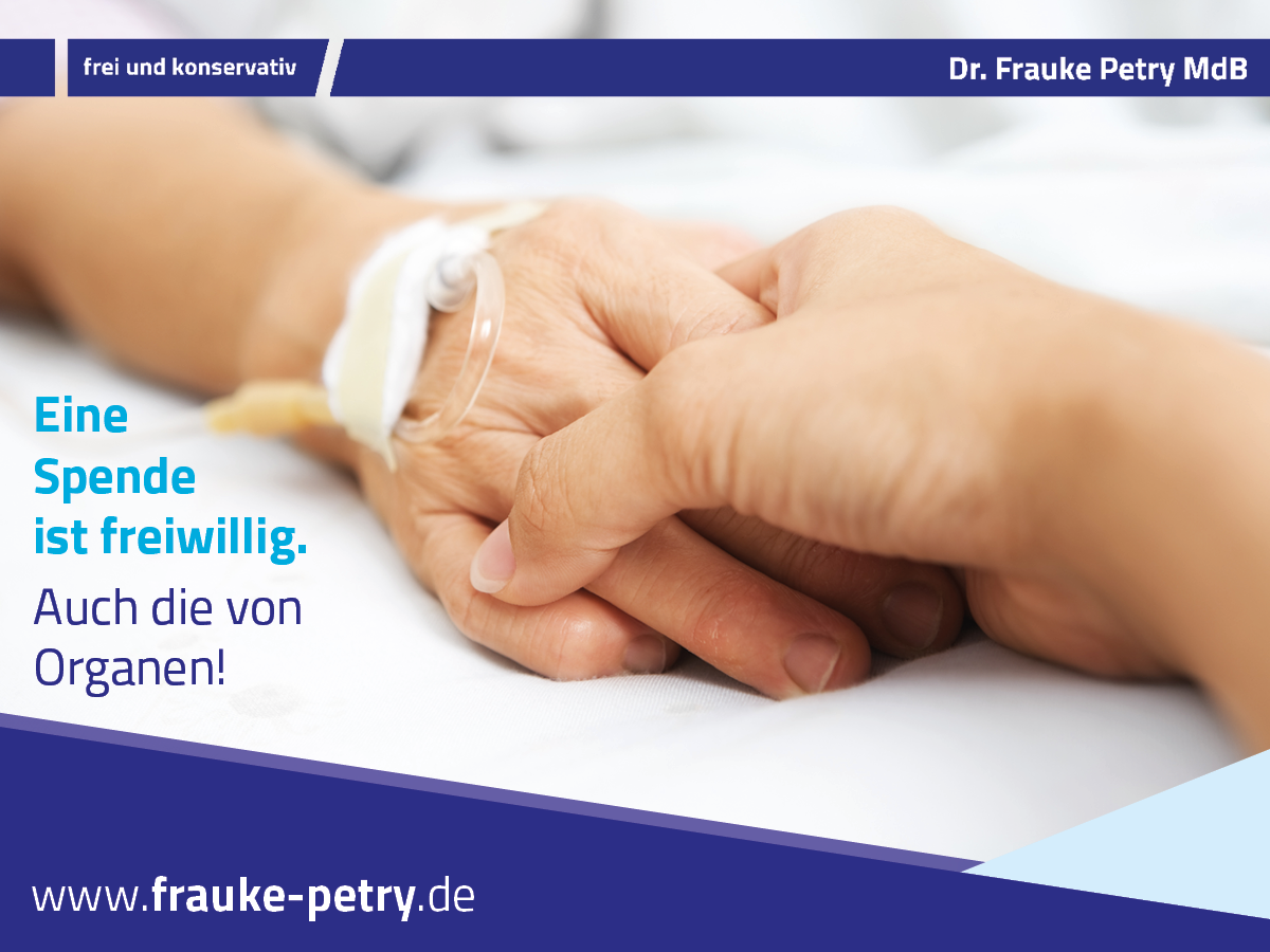 +++ „Entscheidung für oder gegen eine Organspende ist eine sehr persönliche Entscheidung über das eigene Sterben“ +++