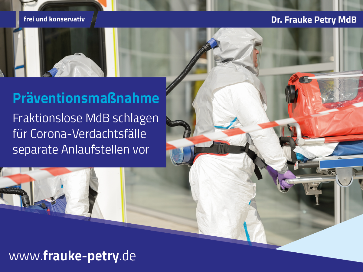 +++ Abgeordnete schlagen separate Anlaufstellen für Corona-Infizierte vor +++