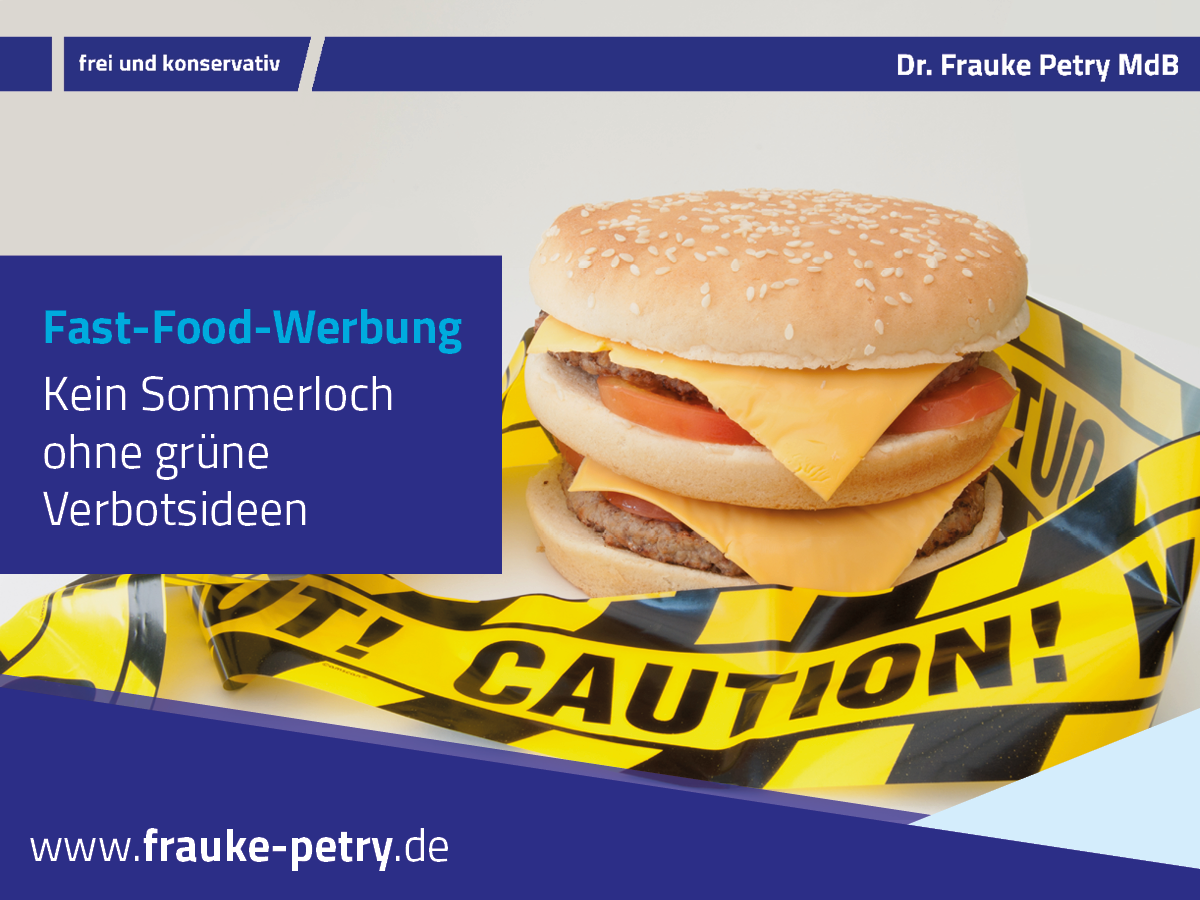 +++ Fast-Food-Werbung – kein Sommerloch ohne grüne Verbotsideen +++