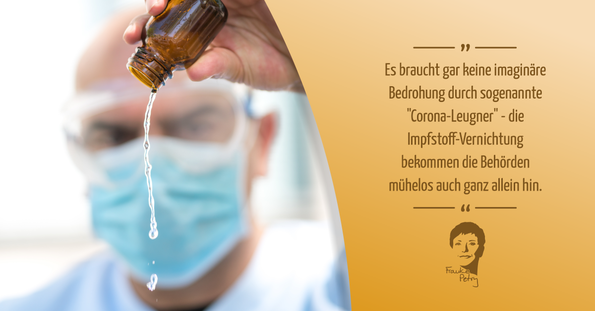 +++ Erneut Impfstoff unbrauchbar gemacht +++