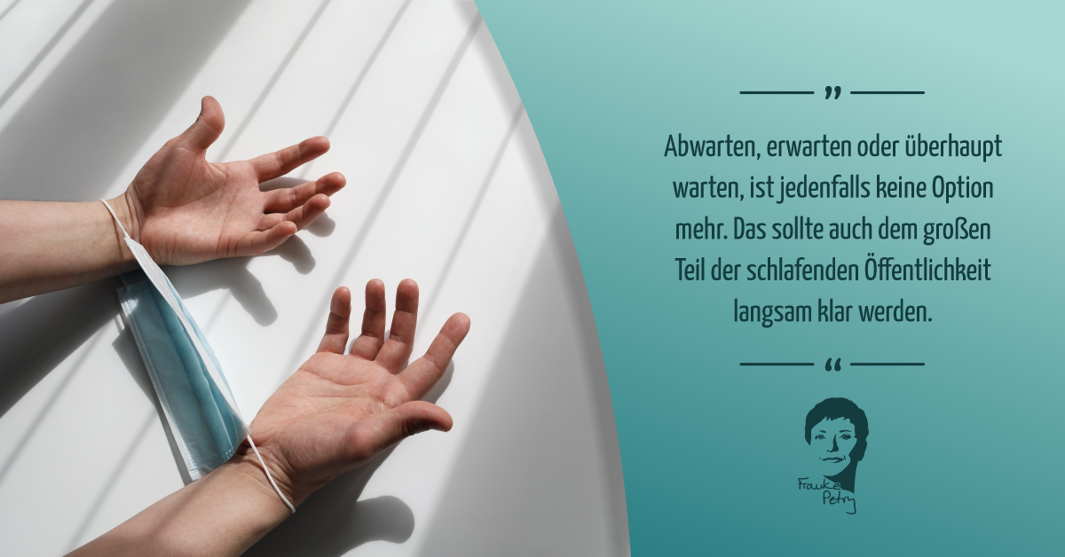 +++ Bundesweite Ausgangssperre: Abwarten, erwarten oder überhaupt warten, ist keine Option mehr +++